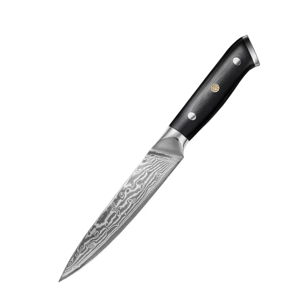 Découvrez "L'Ensemble Ultime de Couteaux Damas Kusanagi™", la quintessence de la coutellerie fine, conçue pour satisfaire les besoins de chaque chef, qu'il soit amateur passionné ou professionnel expérimenté. Cet ensemble comprend quatre couteaux essentiels : le Couteau de Chef, le Santoku, l'Utilitaire, et le Couteau d'Office. Chaque pièce est spécialement conçue pour exceller dans ses tâches respectives, offrant polyvalence et performance.